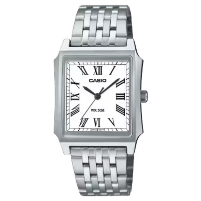 Casio MTP-B190D-7BVDF Mens Tank Style Stainless Steel Analog Watch