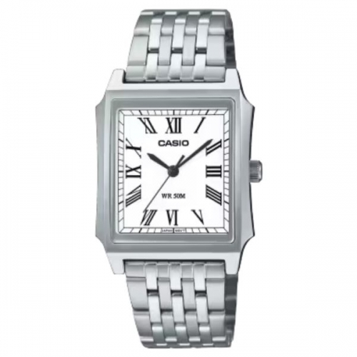 Casio MTP-B190D-7BVDF Mens Tank Style Stainless Steel Analog Watch