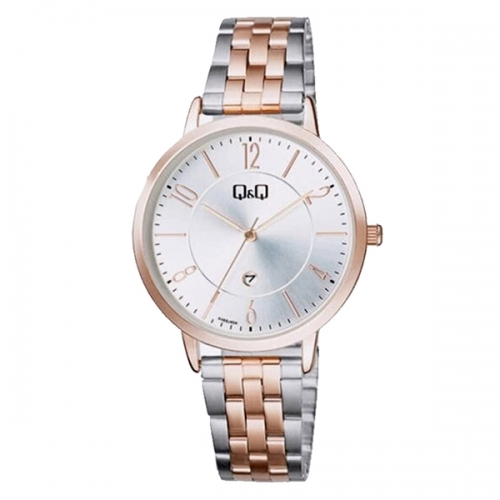 Q&Q A469J404Y Two tone Analog Wrist watch for ladies