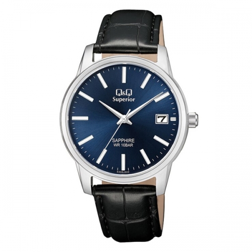 Q&Q  S330J302Y Superior Men's Watch Sapphire Glass 